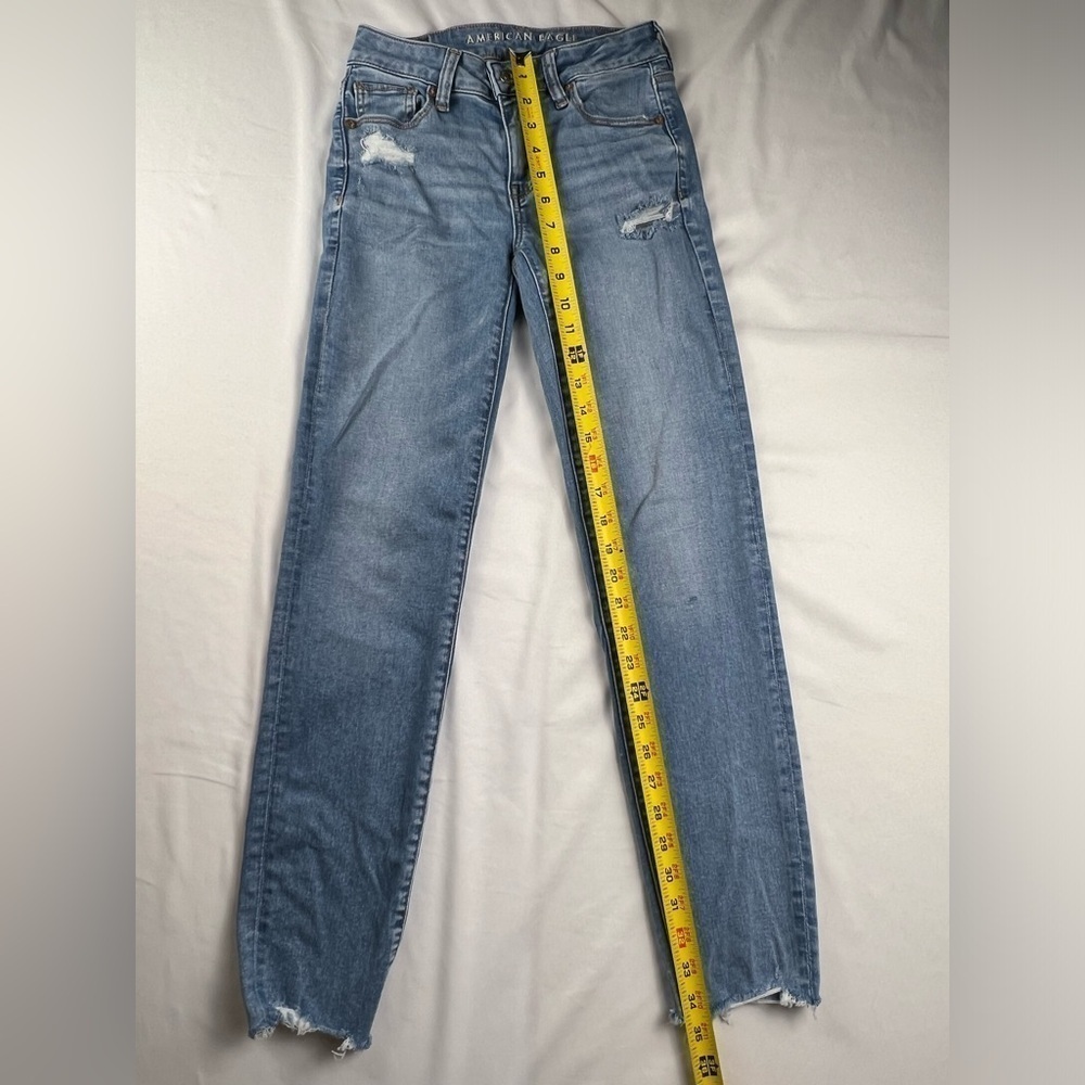 American Eagle Outfitters - Women’s Jeans - 0 Short - Blue - Skinny - Picture 2 of 13